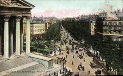 CPA Paris Street Panoramaque Of the Boulevards