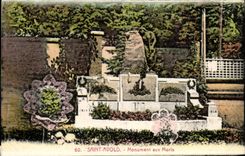 CPA Saint Avold War memorial Militaria