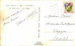 CPSM Dimensions Toulon Azure Mourillon the Beach