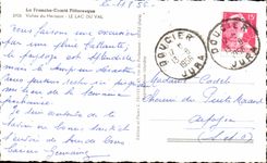 CPSM La Franche Comte Pittoresque Vallee du Herisson Le Lac Du Val