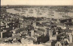 CPA Bordeaux View of the Roads Taken of the Tower St Michel Boats