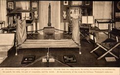 CPA Napoleon 1st 'S camp bed His ARM flesh his camp stools boxwood tabls wardrobe