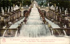 CPA St Cloud the Park Large Water the Large Cascade