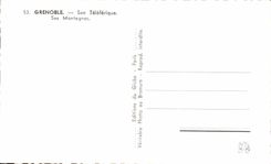 CPA Grenoble Its Teleferic Its Mountains