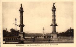 CPA Bordeaux the Rostrales Columns And Quincunxes