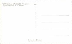 Fuente de CPSM de Vaucluse la roca grande y el valle