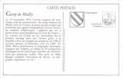 REPRO con la instalacion de la telegrafia sin hilos de Camp De Mailly de la estacion de Militaria