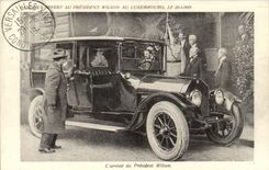 REPRO Banouet Offert Au President Wilson Au Luxembourg L'Arrivee du Presdient Wilson Automobile 