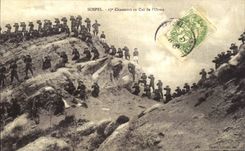 Collar del ano de los cazadores de REPRO Sospel de Orne Militaria