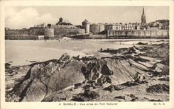 CPA St Malo Vue prise du Fort National