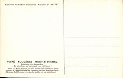 CPA Entrance of the Castle of Ferns according to a watercolour of Robida Juliette Drouet Victor Hugo