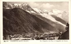 CPA Chamonix Mont Blanc De l'Aiguille du Plan a l'Aiguille du Gouter