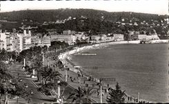 CPSM Niza la caminata de las bebidas inglesas el angeles en la parte inferior el montaje del boro