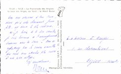 CPSM Niza la caminata de las bebidas inglesas el angeles en la parte inferior el montaje del boro