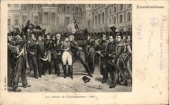CPA Fontainebleau the Good-byes De Fontainebleau Napoleon 1st