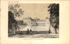CPA Ille De France Castle De Fontainebleau