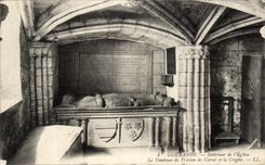 CPA Guerande interior de la iglesia Tomb De Tristan De Carne y la cripta