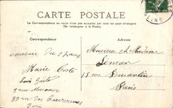 CPA Vincennes Old strong Lily Gate On Wood