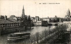 CPA Metz a la izquierda del barco de Mosela