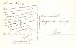 CPA Nimes Vue Generale et les Arenes