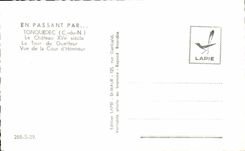 CPA Tonquedec the Castle the Tower of Guetteur Seen Of the Main courtyard