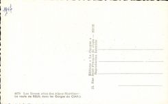 Sitios hermosos de CPA de las montan@as Martimes el camino de Beuil en las caidas de Cians