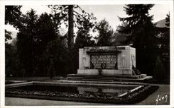 CPA Munster the Park And the War memorial Militaria
