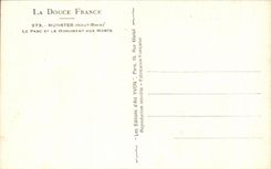 CPA Munster the Park And the War memorial Militaria