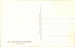 CPA Colmar viejo la calle Merciere