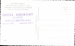 CPSM the Dimension of Azure the Road Of the Gold Cornice Creeks De Theoule And Cannes Seen Of the Collar Of Esquillon