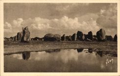 CPA Soft France Carnac Alignments Of Ker Menec