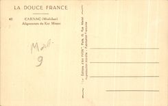 CPA Soft France Carnac Alignments Of Ker Menec