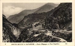 CPA Route De Luz has Gevarnie Porte Of Spain And Pont Napoleon