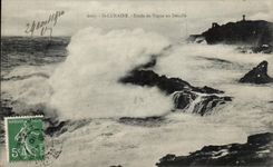 CPA St Lunaire Etude de Vague au Decolle