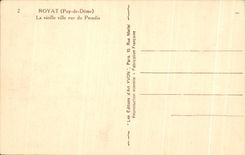 CPA Royat the Old city seen of the Paradise