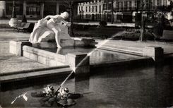 CPSM Pau the source Clemenceau Public garden