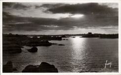 CPA Ploumanac'h Coucher De Soleil Sur Le Goulet