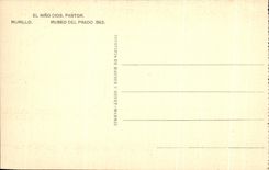 CPA Porciuncula Murillo Museo Del Prado Sheep