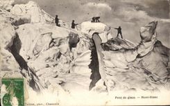 CPA Bridge of Ice Mont Blanc Alpinism