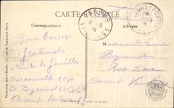 CPA Saint Hilaire Les ruines du Village Militaria