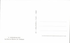 CPA St Jean De Luz the Port and House of I' Infante