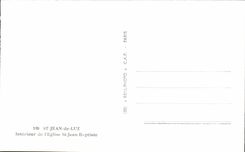 CPA St Jean De Luz Interior of the Church St Jean Baptist