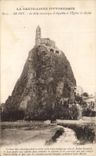 CPA La Haute Loire Pittoresque Le Puy Le Dyke Volcanique d'Aiguilhe Et l'Eglise St Michel