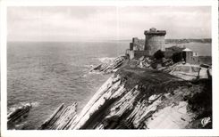 CPA St Jean De Luz Le Port De Socoa Et Les Falaises A Maree Basse