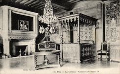 CPA Pau Le Chateau Chambre De Henri IV