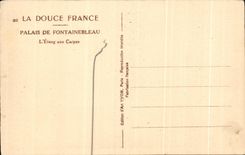 CPA Paris de Fontainebleau the Pond with Carps