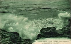 CPA Surroundings of Vague Royan Gross to the Rocks of Vailieres St Georges de Didonne