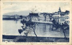 CPA Saint Jean De Luz Ciboure Le Phare Et La Rhune