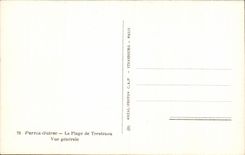 CPA Perros Guirec the Beach De Trestraou View
