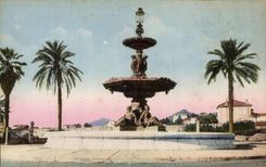 CPA Hyeres Les Palmiers Fontaine Godillot